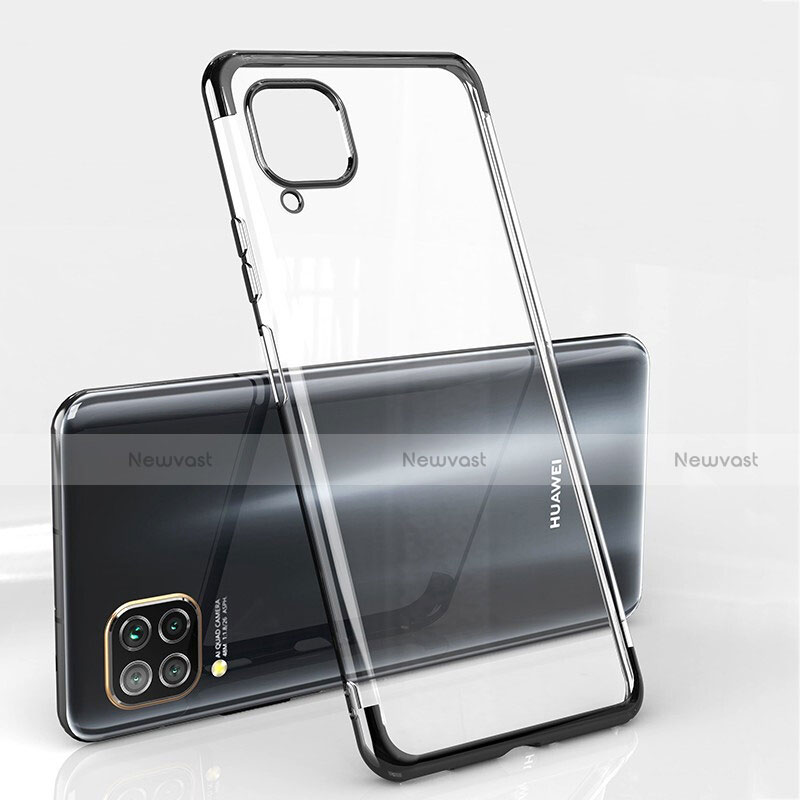 Ultra-thin Transparent TPU Soft Case Cover S01 for Huawei Nova 7i Black