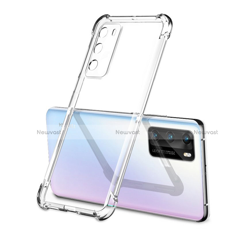 Ultra-thin Transparent TPU Soft Case Cover S01 for Huawei P40 Clear