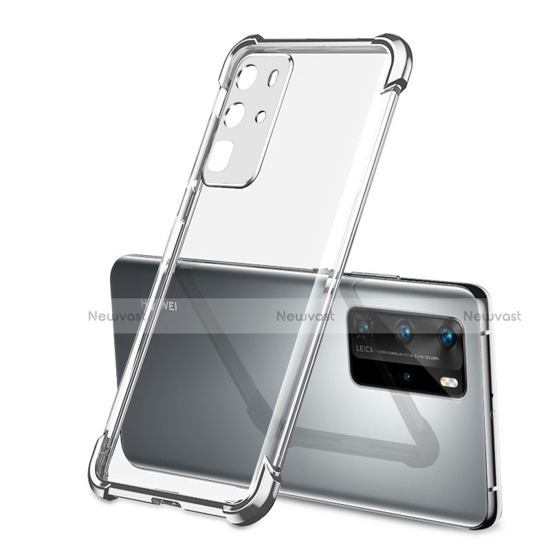 Ultra-thin Transparent TPU Soft Case Cover S01 for Huawei P40 Pro