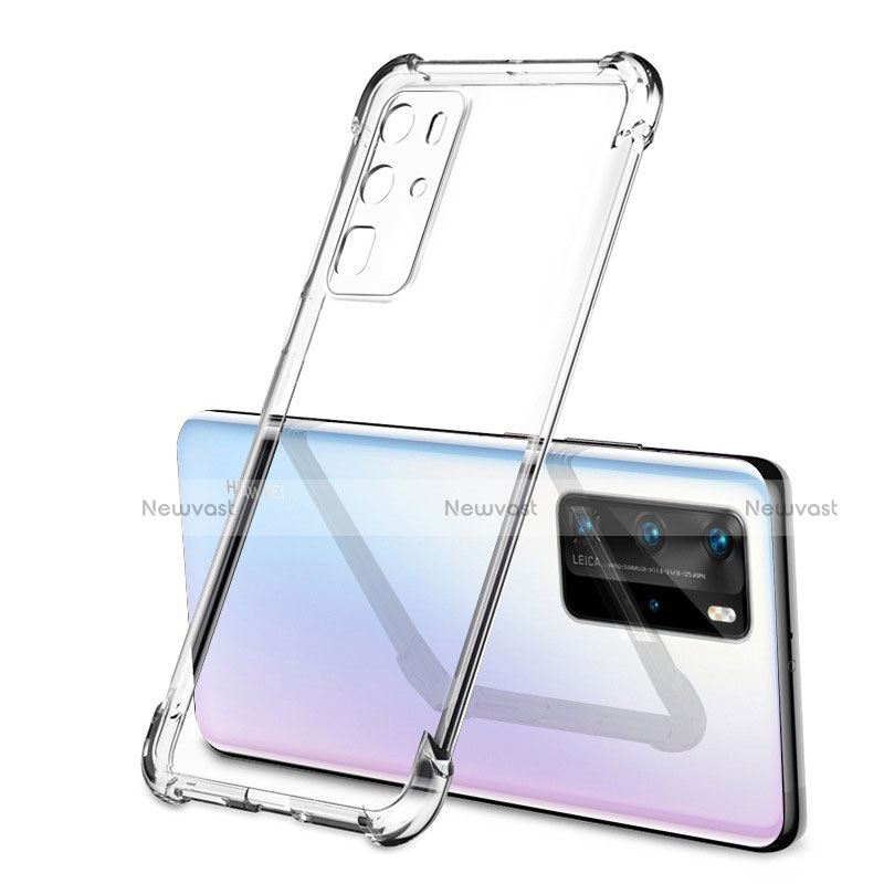 Ultra-thin Transparent TPU Soft Case Cover S01 for Huawei P40 Pro