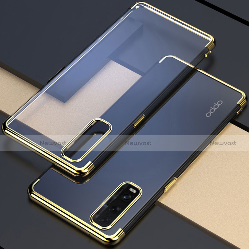 Ultra-thin Transparent TPU Soft Case Cover S01 for Oppo Find X2