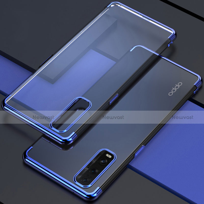 Ultra-thin Transparent TPU Soft Case Cover S01 for Oppo Find X2