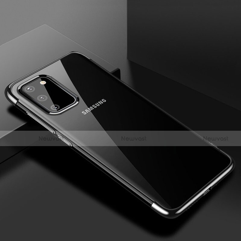 Ultra-thin Transparent TPU Soft Case Cover S01 for Samsung Galaxy S20 5G Black