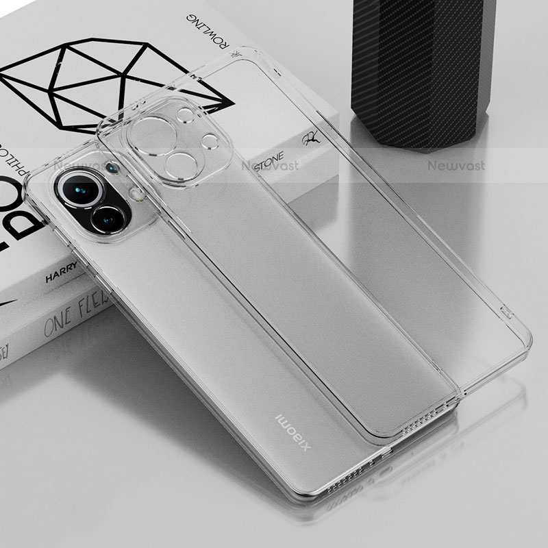 Ultra-thin Transparent TPU Soft Case Cover S01 for Xiaomi Mi 11 5G Clear