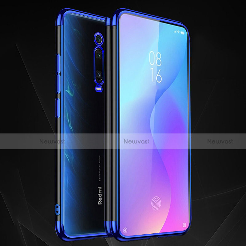 Ultra-thin Transparent TPU Soft Case Cover S01 for Xiaomi Mi 9T Pro Blue