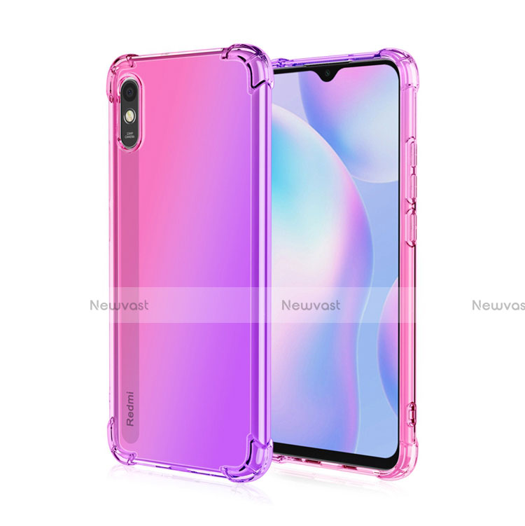 Ultra-thin Transparent TPU Soft Case Cover S01 for Xiaomi Redmi 9A