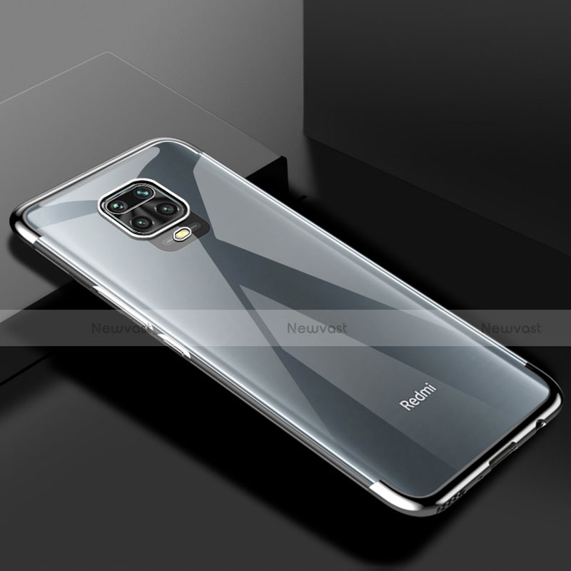 Ultra-thin Transparent TPU Soft Case Cover S01 for Xiaomi Redmi Note 9 Pro Silver