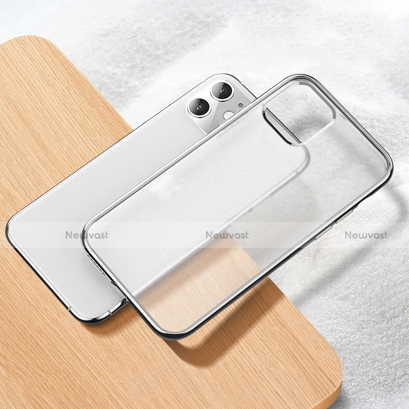 Ultra-thin Transparent TPU Soft Case Cover S02 for Apple iPhone 11 Silver