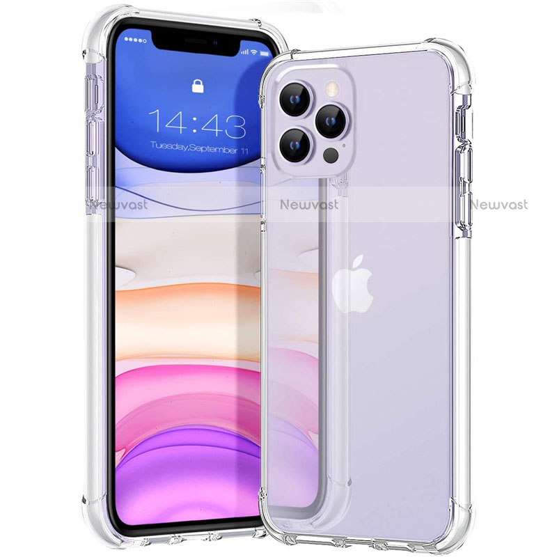 Ultra-thin Transparent TPU Soft Case Cover S02 for Apple iPhone 12 Pro