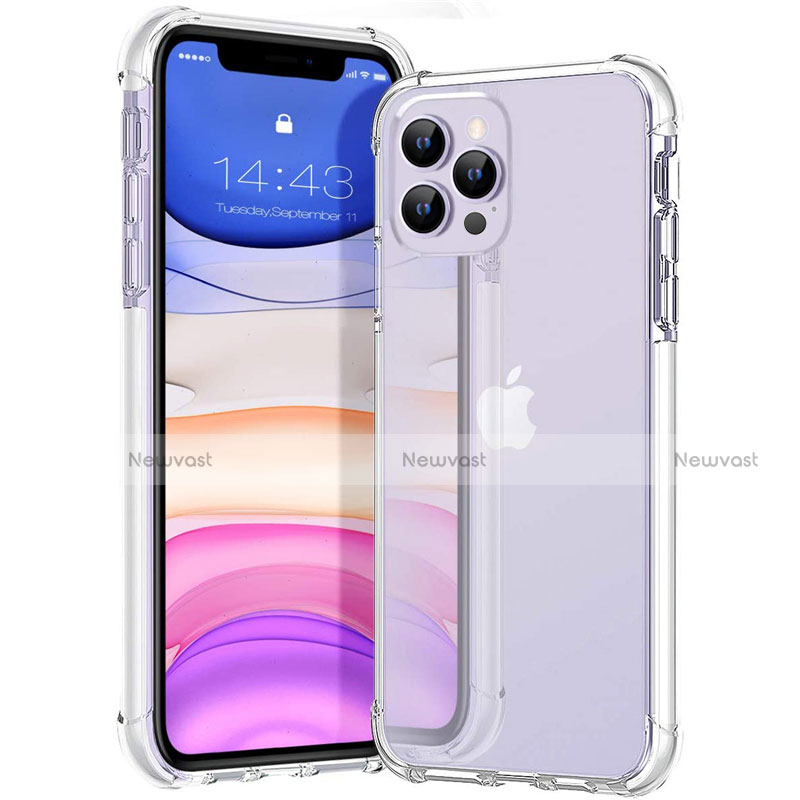 Ultra-thin Transparent TPU Soft Case Cover S02 for Apple iPhone 12 Pro Max