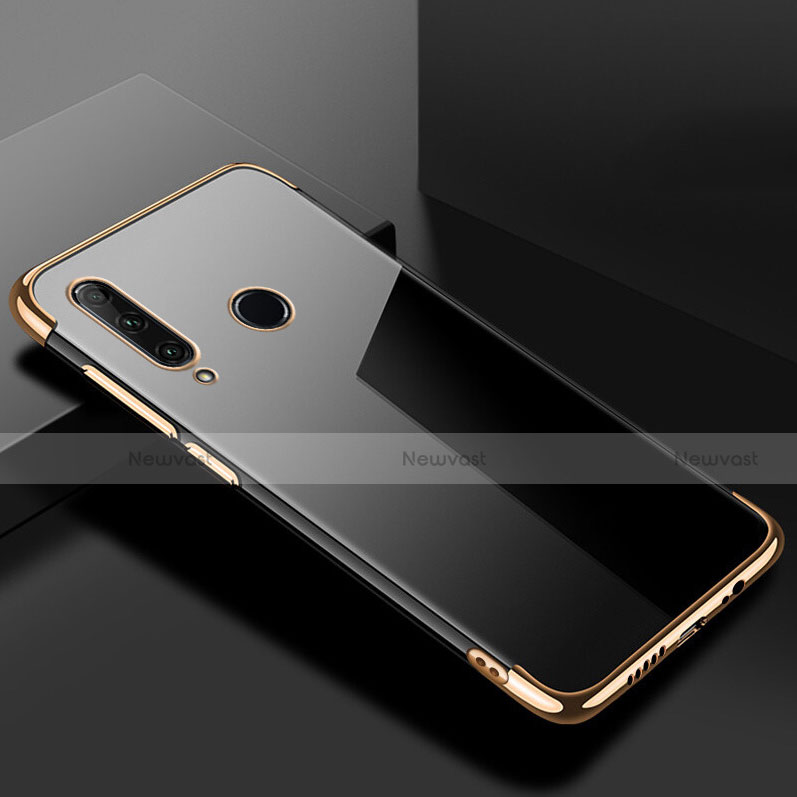 Ultra-thin Transparent TPU Soft Case Cover S02 for Huawei Honor 20 Lite Gold