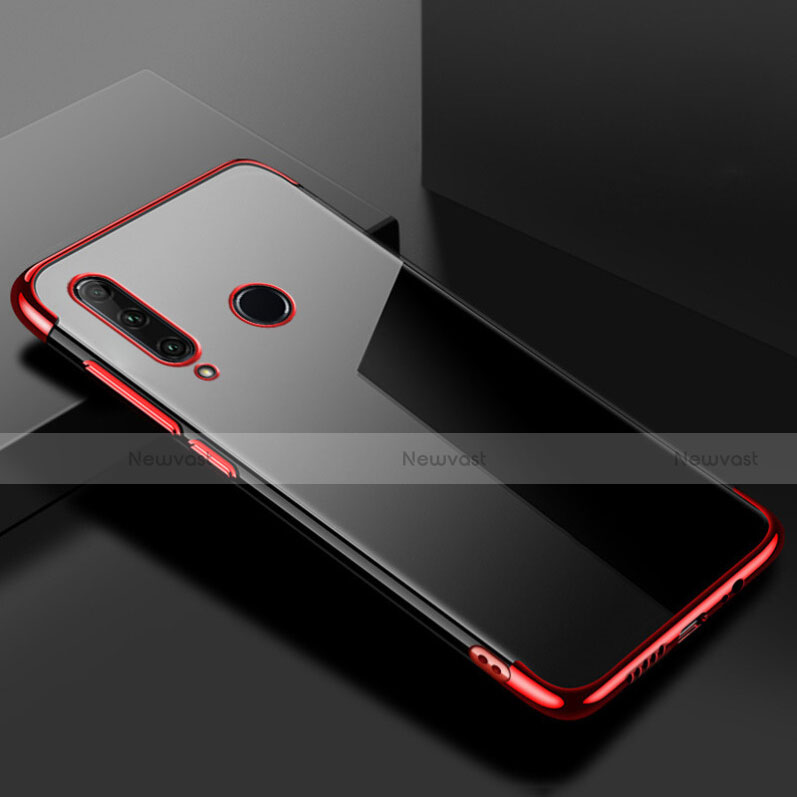 Ultra-thin Transparent TPU Soft Case Cover S02 for Huawei Honor 20 Lite Red