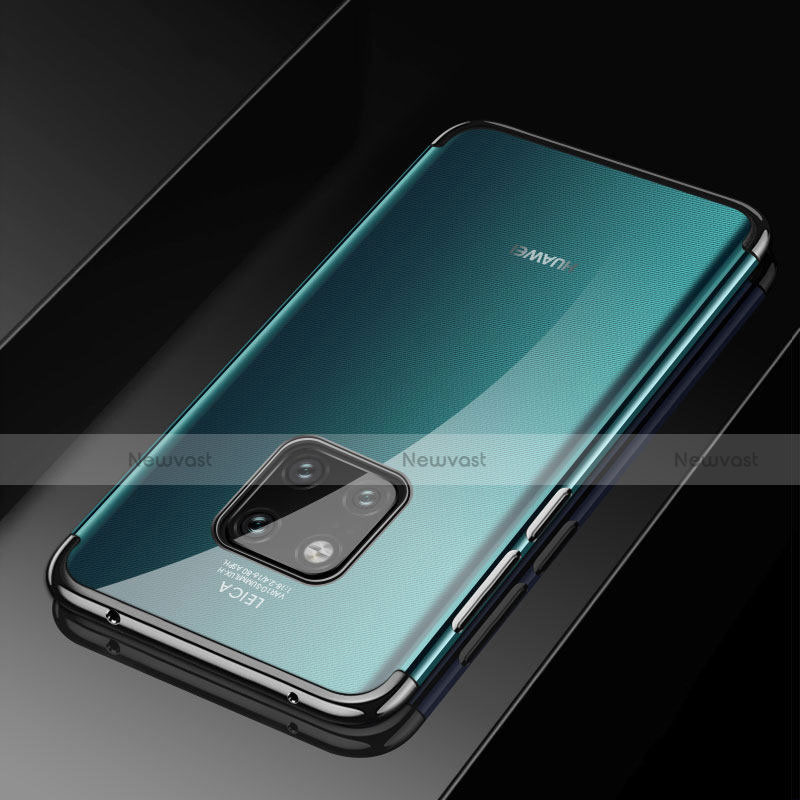 Ultra-thin Transparent TPU Soft Case Cover S02 for Huawei Mate 20 Pro Black