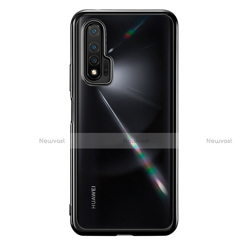 Ultra-thin Transparent TPU Soft Case Cover S02 for Huawei Nova 6 5G Black