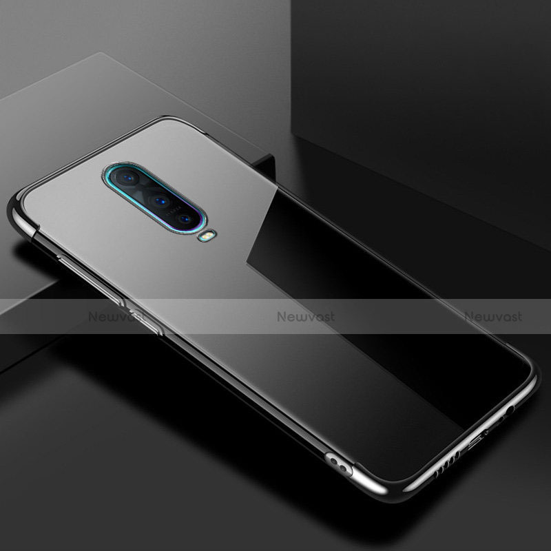 Ultra-thin Transparent TPU Soft Case Cover S02 for Oppo R17 Pro Black