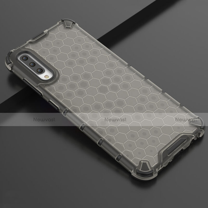 Ultra-thin Transparent TPU Soft Case Cover S02 for Samsung Galaxy A70 Black