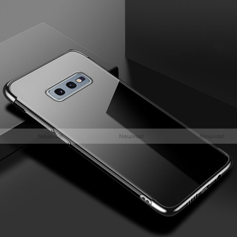 Ultra-thin Transparent TPU Soft Case Cover S02 for Samsung Galaxy S10e Black