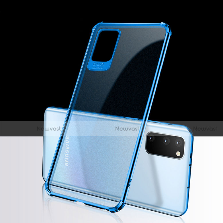 Ultra-thin Transparent TPU Soft Case Cover S02 for Samsung Galaxy S20 Blue