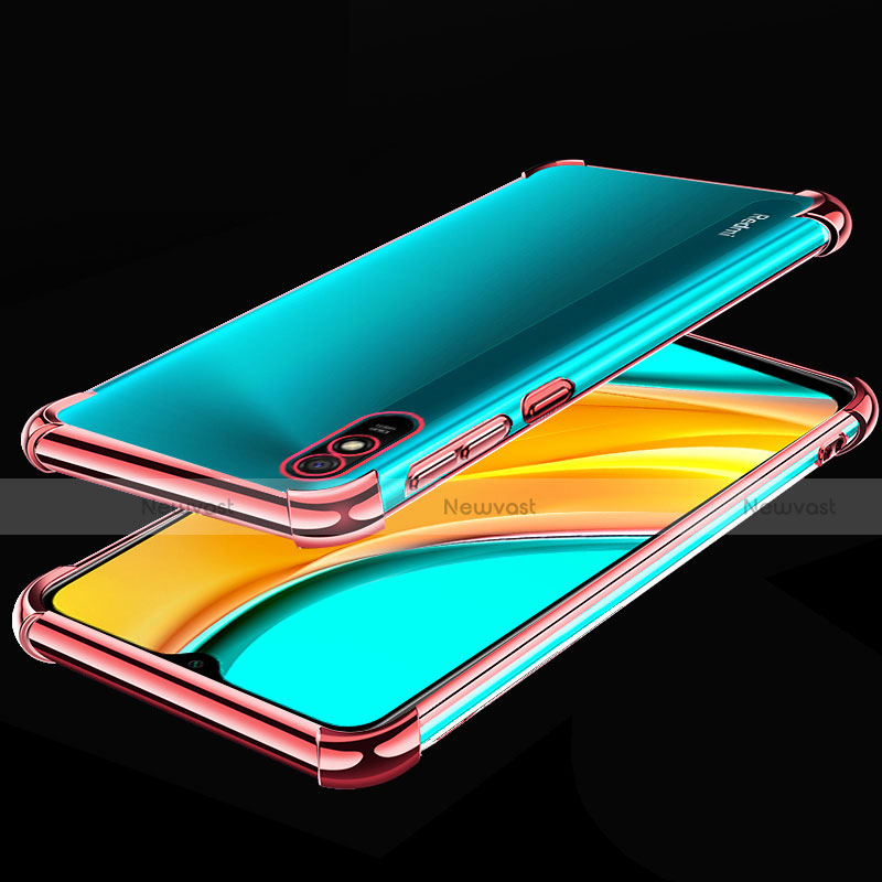 Ultra-thin Transparent TPU Soft Case Cover S02 for Xiaomi Redmi 9A