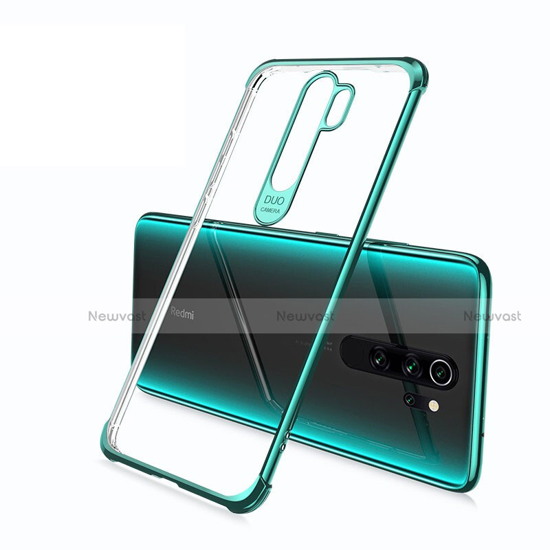 Ultra-thin Transparent TPU Soft Case Cover S02 for Xiaomi Redmi Note 8 Pro Green