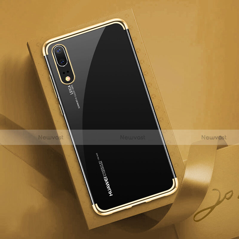 Ultra-thin Transparent TPU Soft Case Cover S03 for Huawei P20 Gold