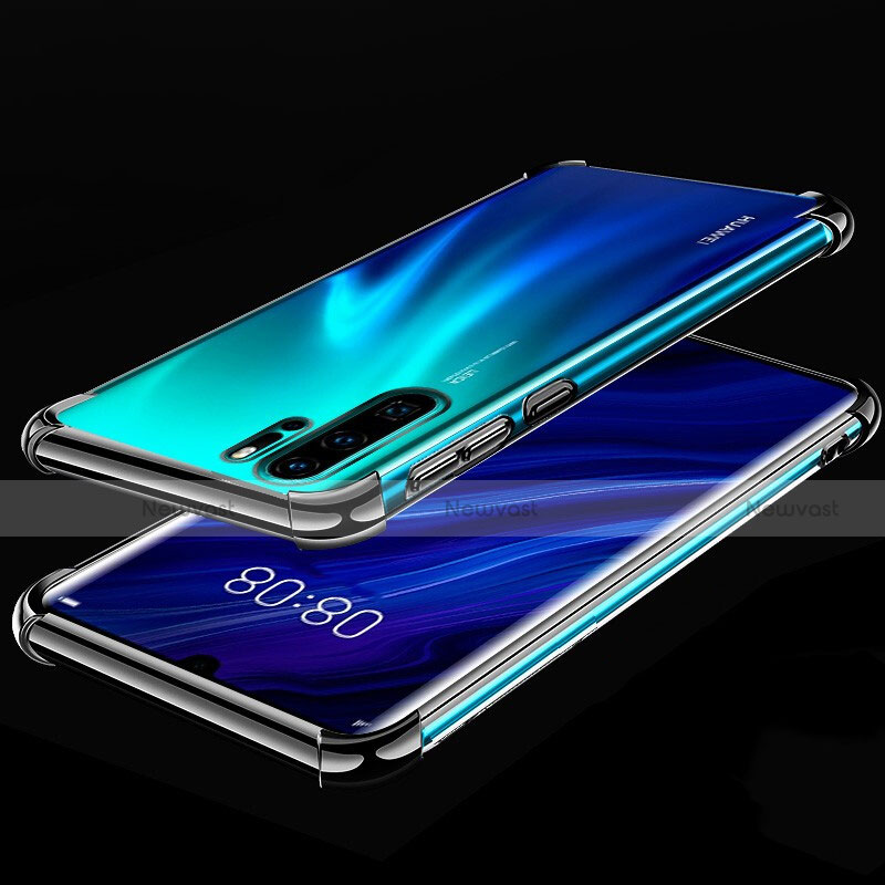 Ultra-thin Transparent TPU Soft Case Cover S03 for Huawei P30 Pro Black