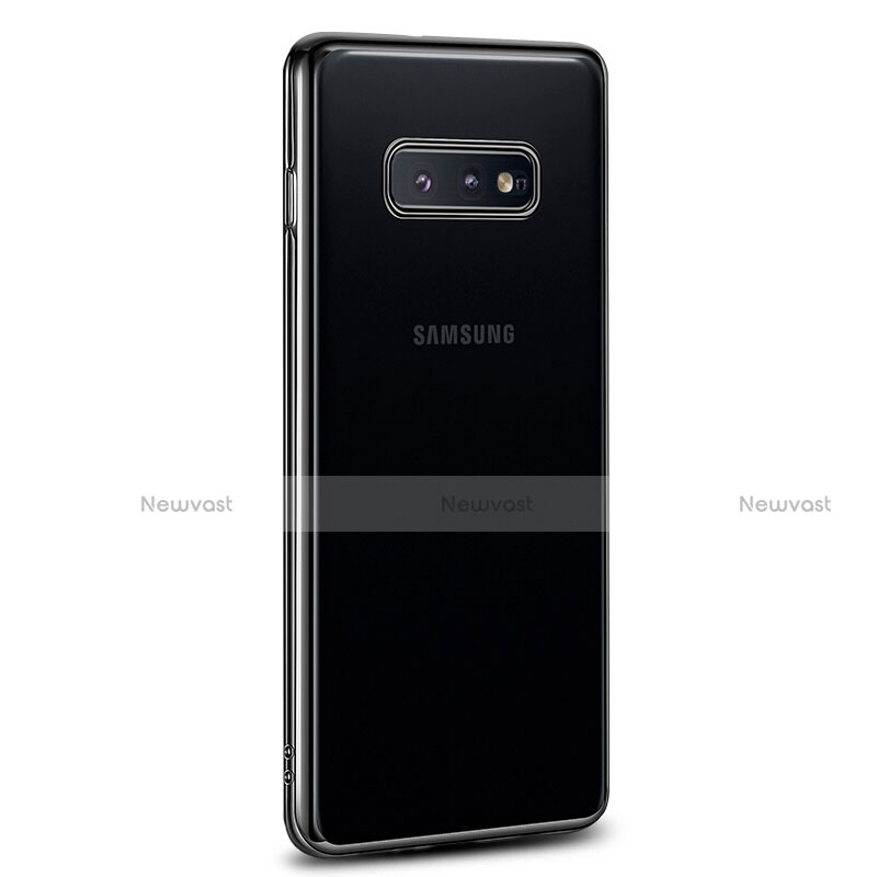 Ultra-thin Transparent TPU Soft Case Cover S03 for Samsung Galaxy S10e Black