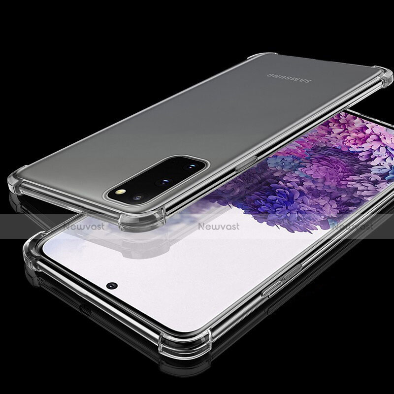 Ultra-thin Transparent TPU Soft Case Cover S03 for Samsung Galaxy S20 Clear