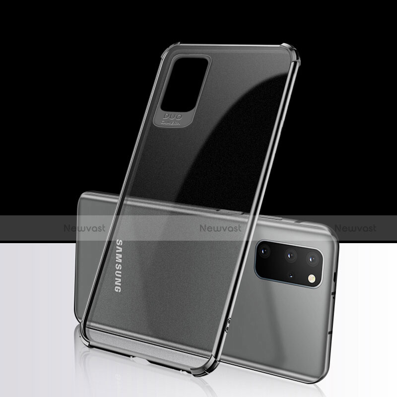 Ultra-thin Transparent TPU Soft Case Cover S03 for Samsung Galaxy S20 Plus 5G Black