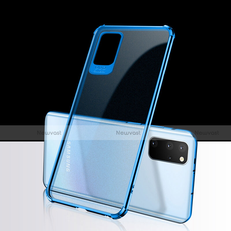 Ultra-thin Transparent TPU Soft Case Cover S03 for Samsung Galaxy S20 Plus 5G Blue