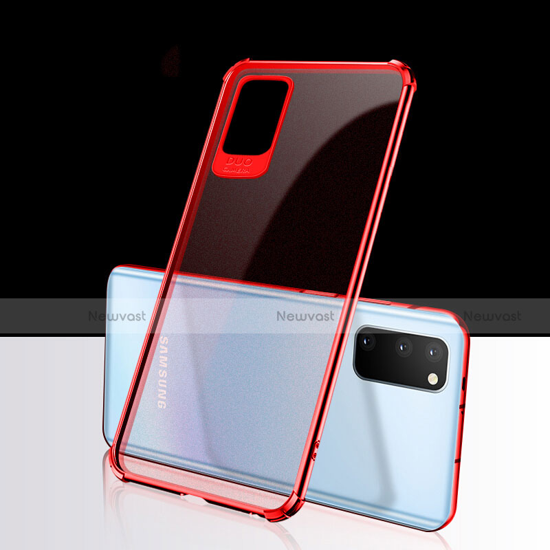 Ultra-thin Transparent TPU Soft Case Cover S03 for Samsung Galaxy S20 Plus 5G Red