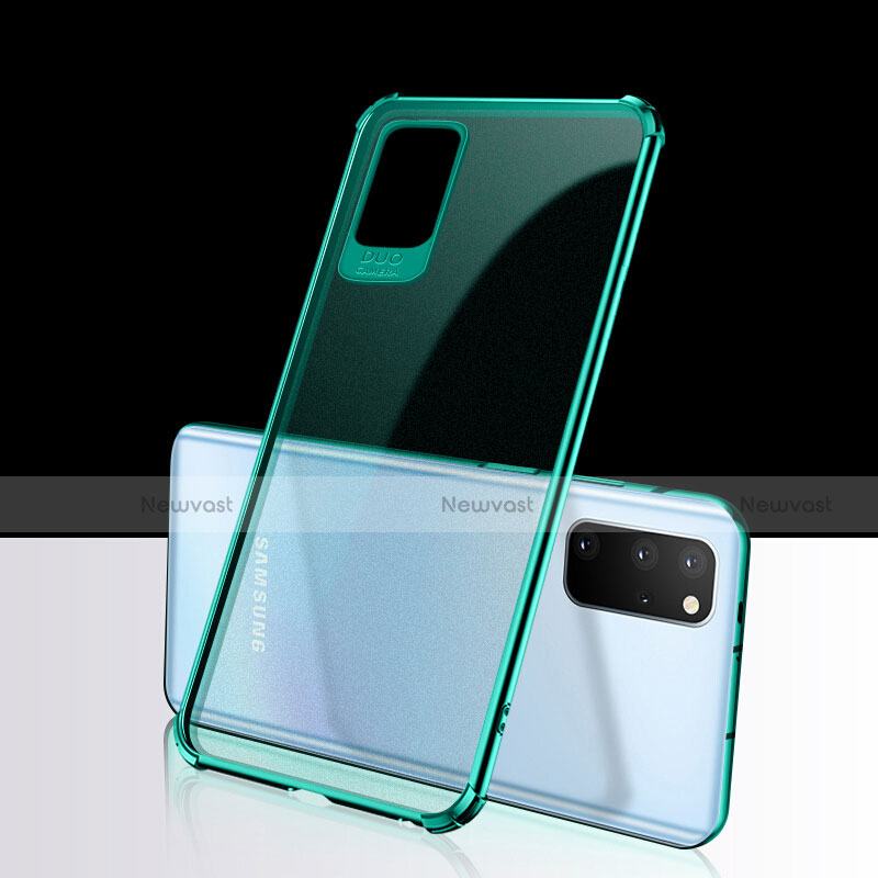 Ultra-thin Transparent TPU Soft Case Cover S03 for Samsung Galaxy S20 Plus Green