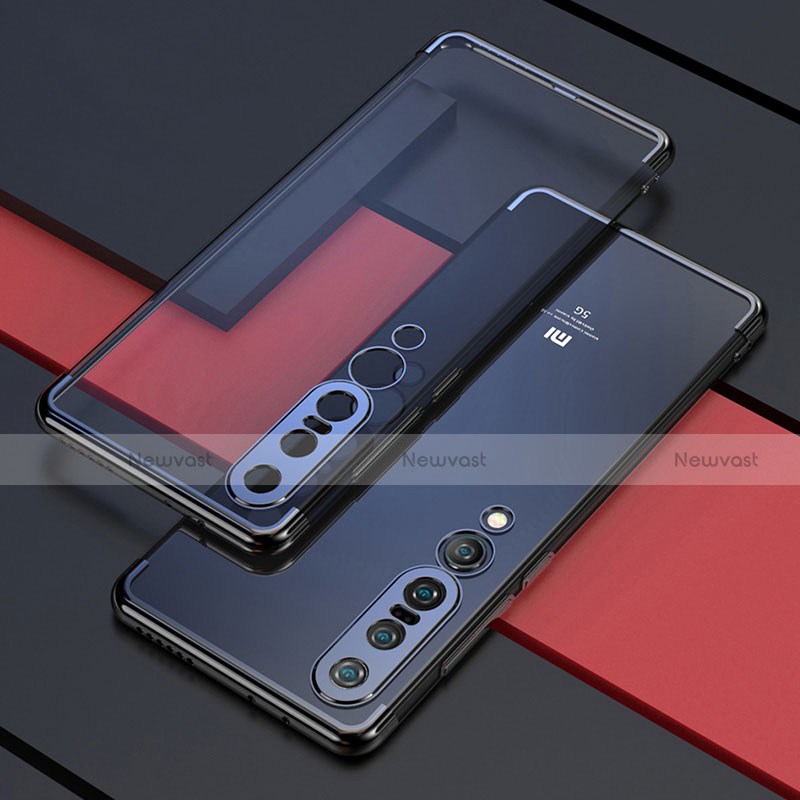 Ultra-thin Transparent TPU Soft Case Cover S03 for Xiaomi Mi 10 Pro Black