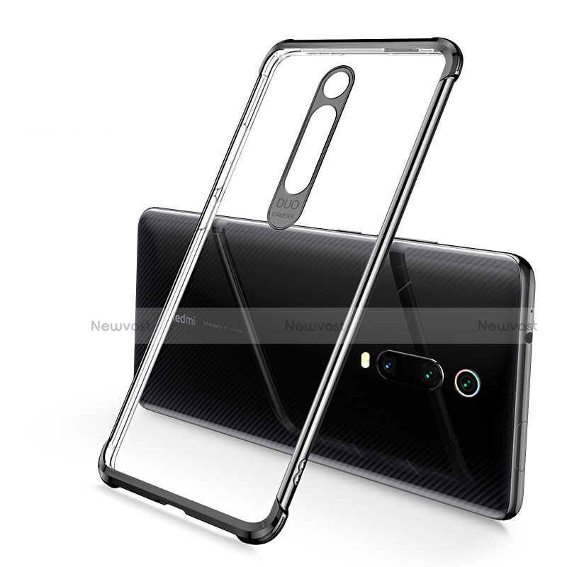 Ultra-thin Transparent TPU Soft Case Cover S03 for Xiaomi Mi 9T Pro Black