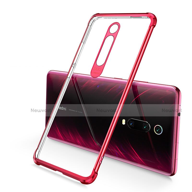 Ultra-thin Transparent TPU Soft Case Cover S03 for Xiaomi Redmi K20 Red