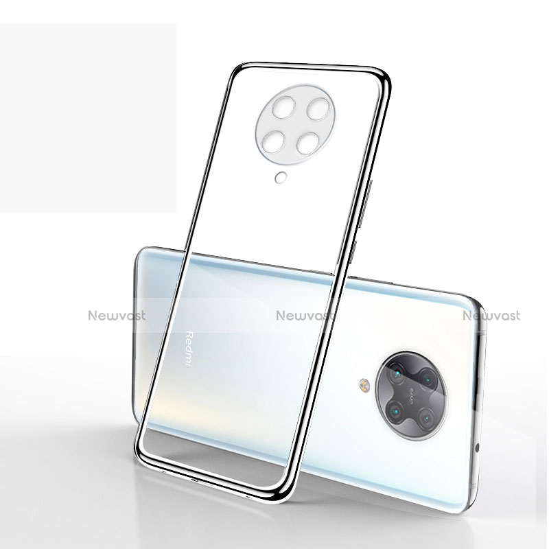 Ultra-thin Transparent TPU Soft Case Cover S03 for Xiaomi Redmi K30 Pro 5G Silver