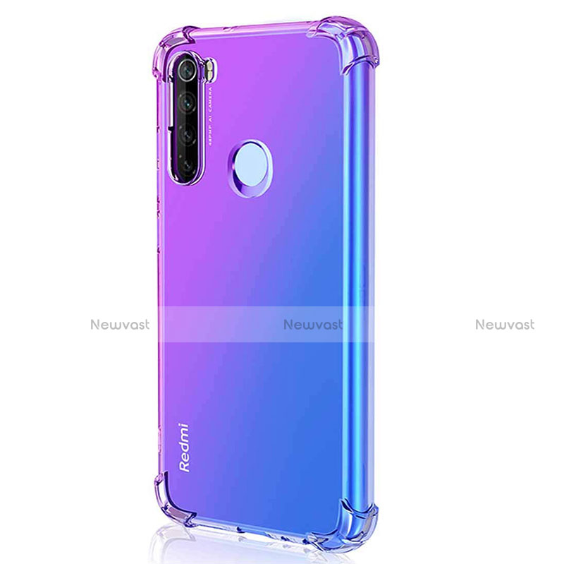 Ultra-thin Transparent TPU Soft Case Cover S03 for Xiaomi Redmi Note 8 (2021) Purple