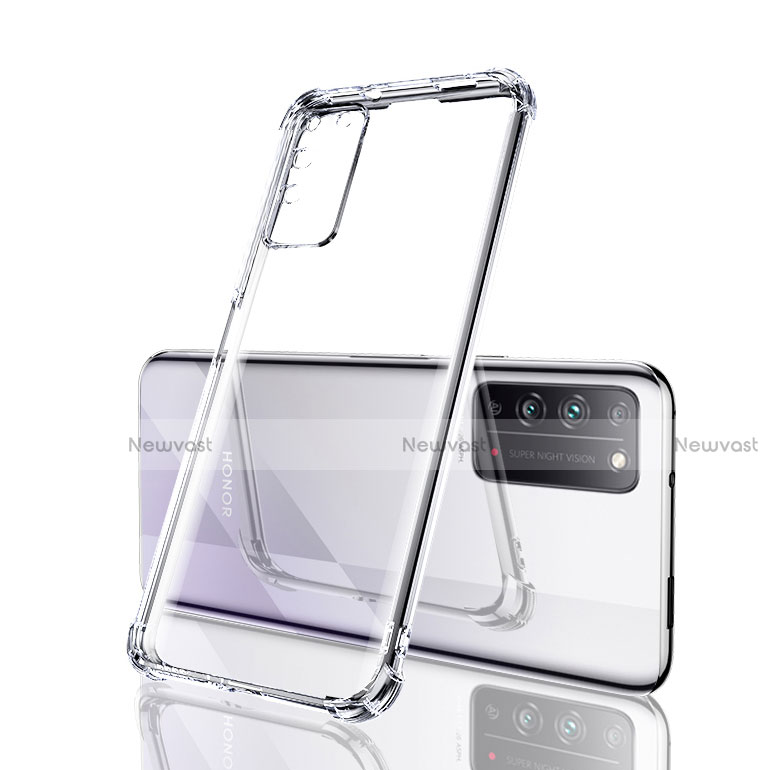 Ultra-thin Transparent TPU Soft Case Cover S04 for Huawei Honor X10 5G