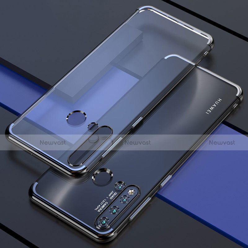 Ultra-thin Transparent TPU Soft Case Cover S04 for Huawei Nova 5i Black