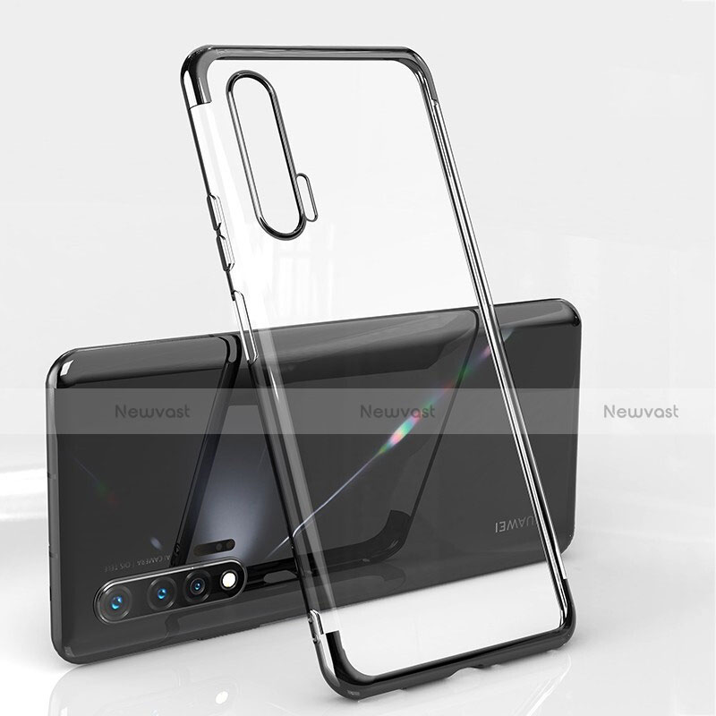 Ultra-thin Transparent TPU Soft Case Cover S04 for Huawei Nova 6 5G Black