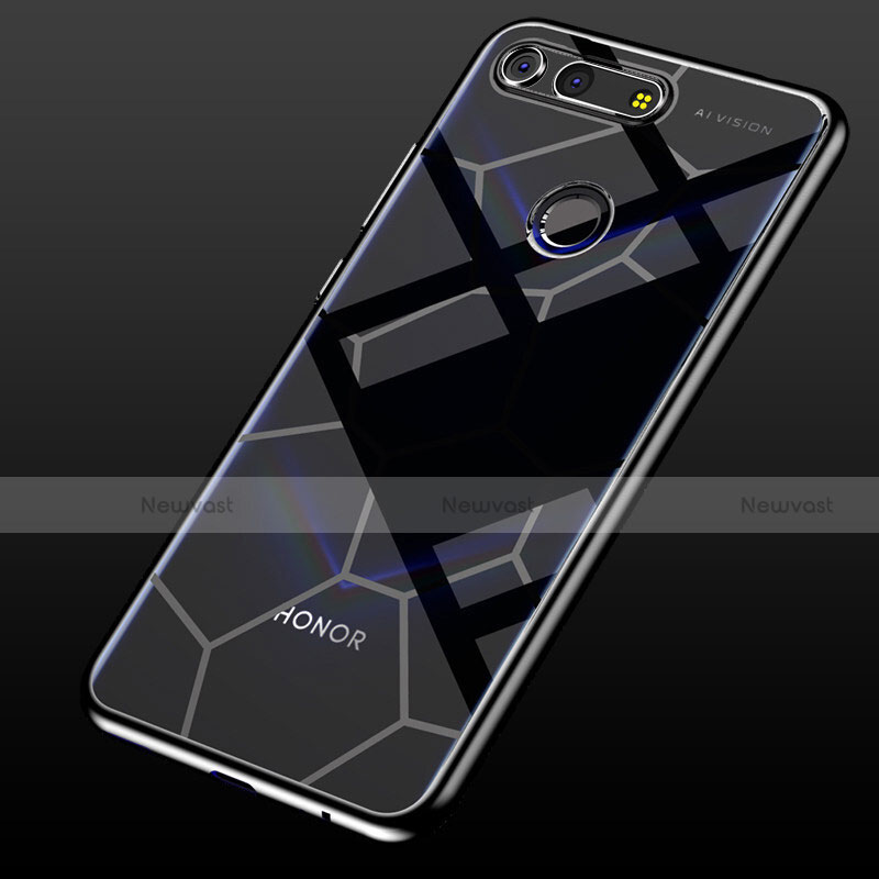 Ultra-thin Transparent TPU Soft Case Cover S05 for Huawei Honor V20 Black