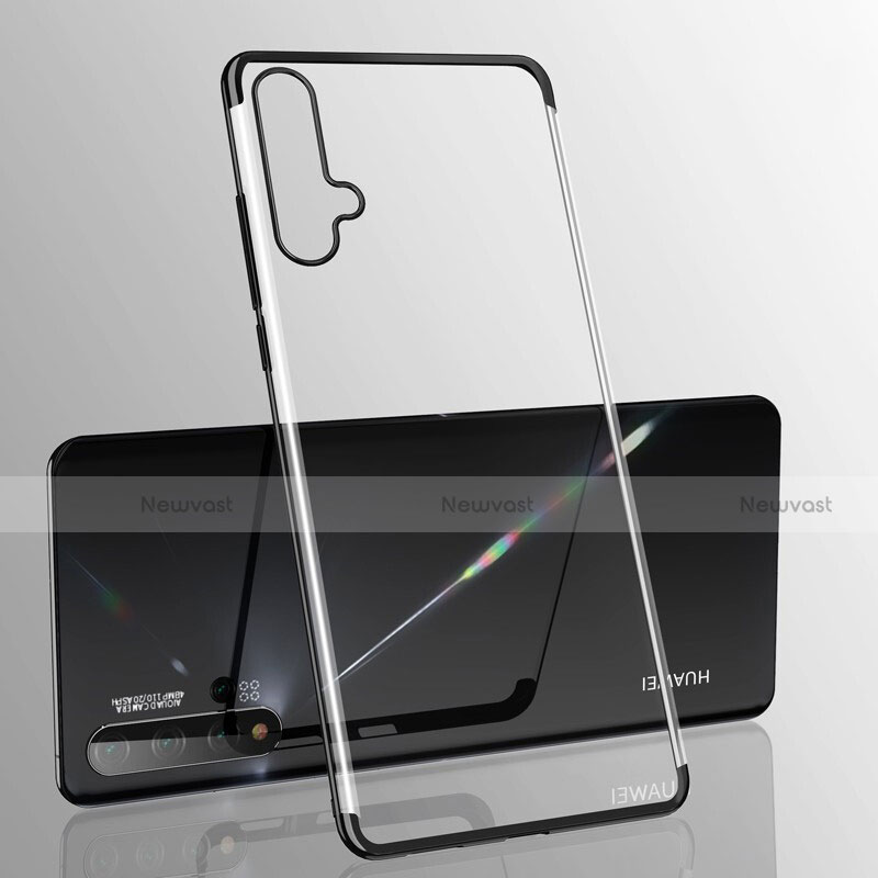 Ultra-thin Transparent TPU Soft Case Cover S05 for Huawei Nova 5 Pro Black