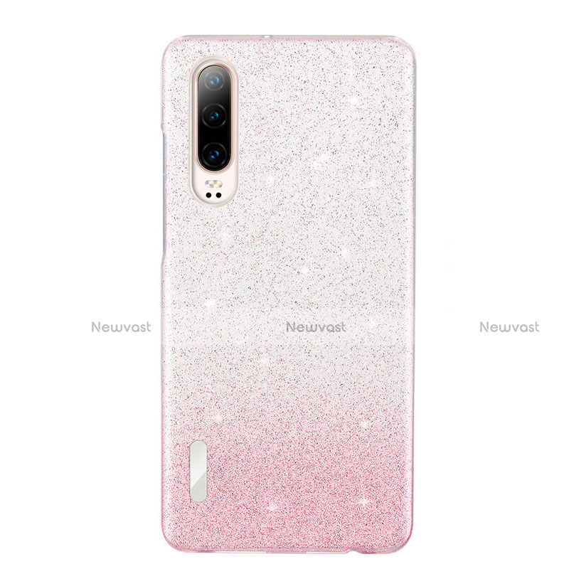 Ultra-thin Transparent TPU Soft Case Cover S05 for Huawei P30 Pink