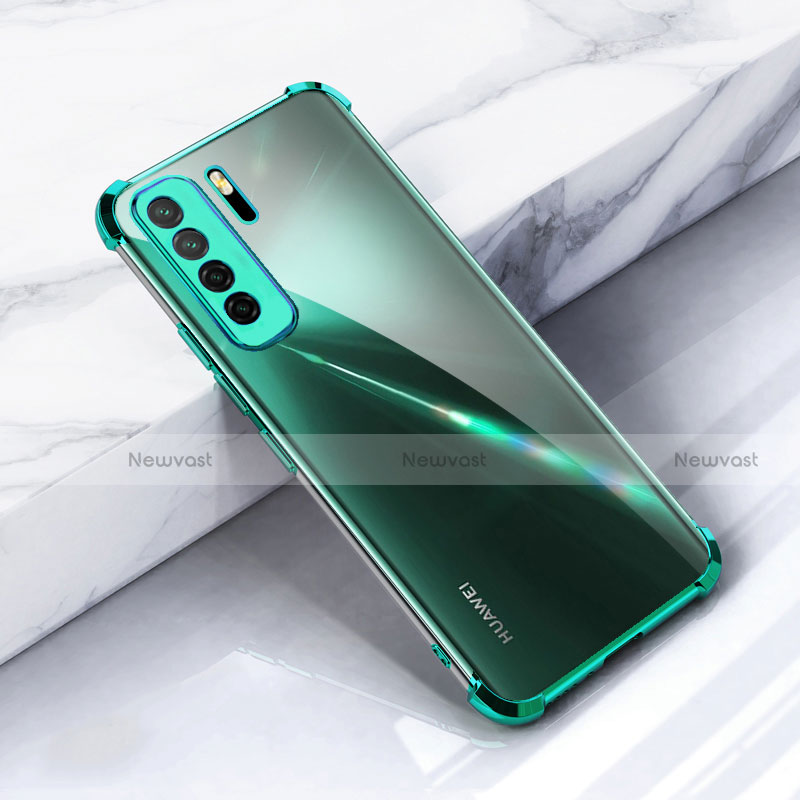 Ultra-thin Transparent TPU Soft Case Cover S05 for Huawei P40 Lite 5G Green