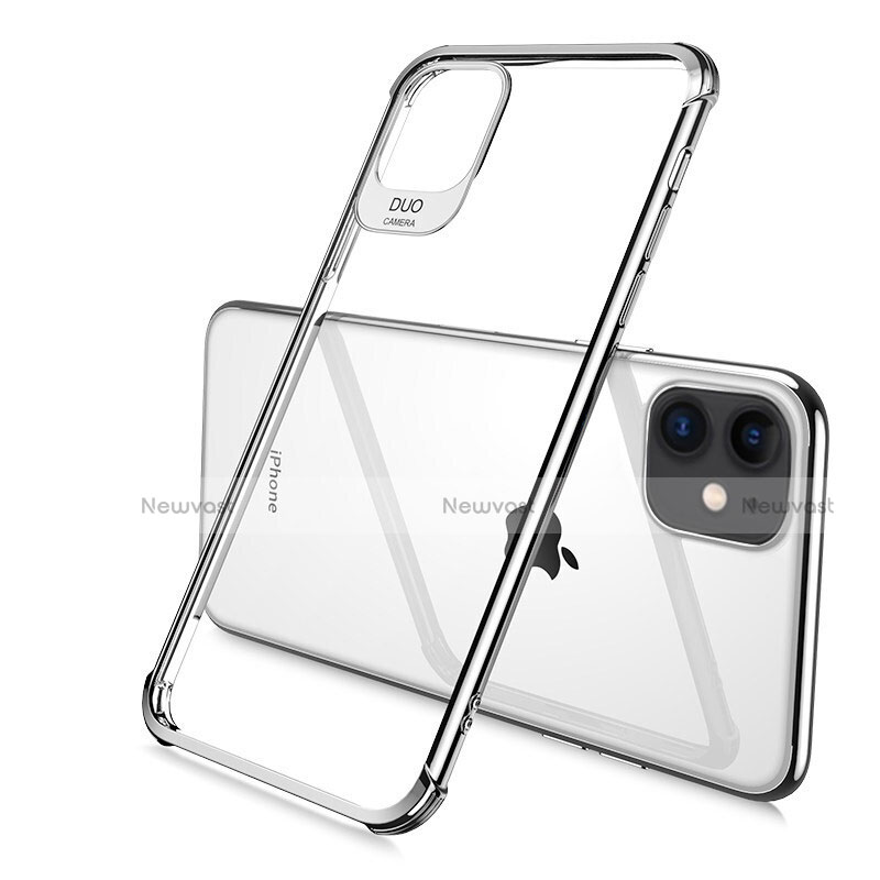 Ultra-thin Transparent TPU Soft Case Cover S06 for Apple iPhone 11 Pro Silver