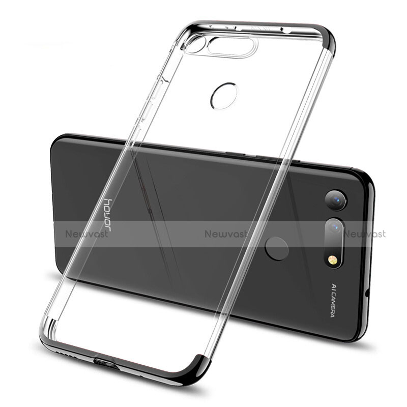 Ultra-thin Transparent TPU Soft Case Cover S06 for Huawei Honor View 20 Black
