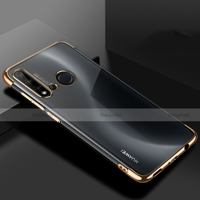 Ultra-thin Transparent TPU Soft Case Cover S07 for Huawei Nova 5i Gold