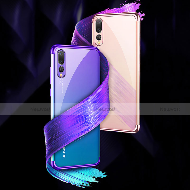 Ultra-thin Transparent TPU Soft Case Cover S07 for Huawei P20 Pro