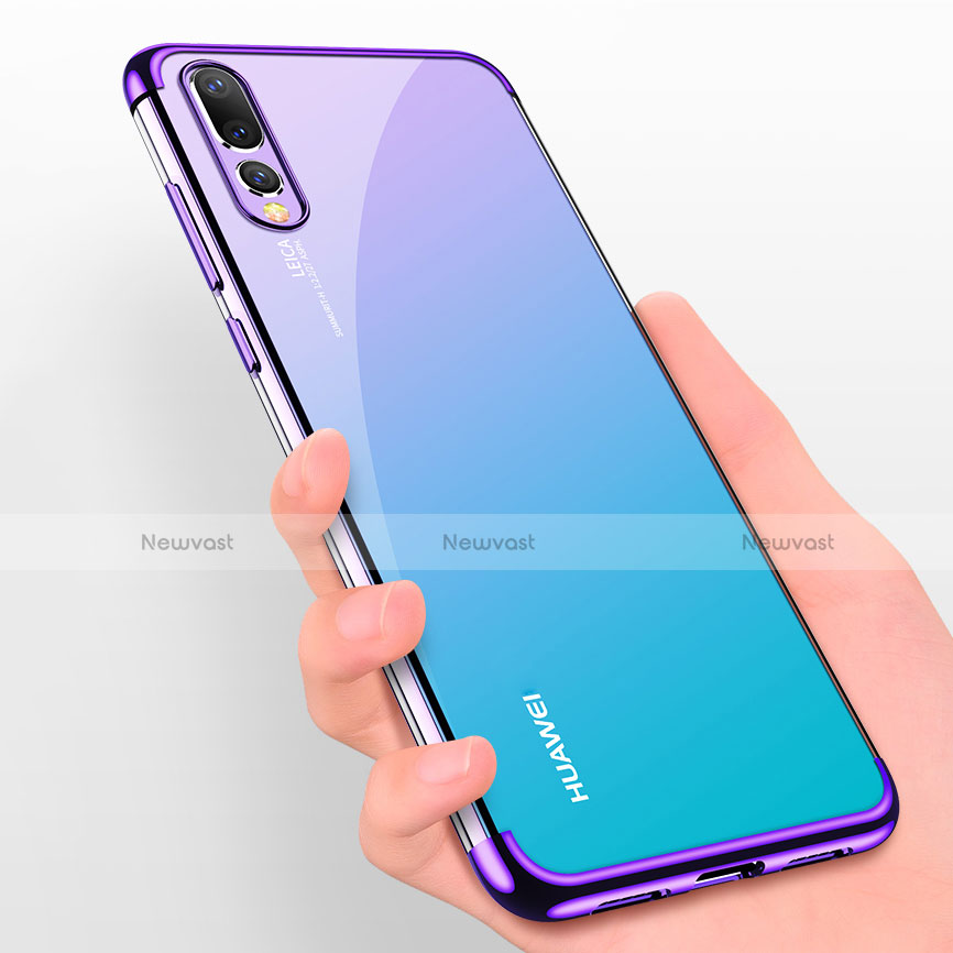 Ultra-thin Transparent TPU Soft Case Cover S07 for Huawei P20 Pro