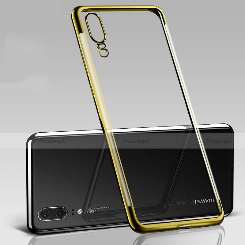 Ultra-thin Transparent TPU Soft Case Cover S09 for Huawei P20 Gold